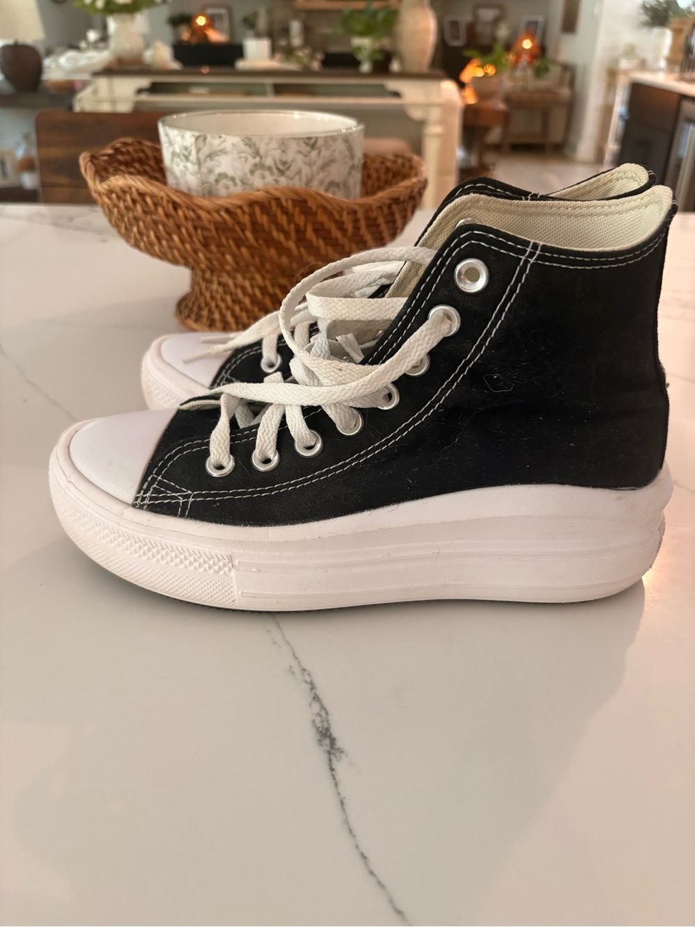 Black High-Top Platform Converse